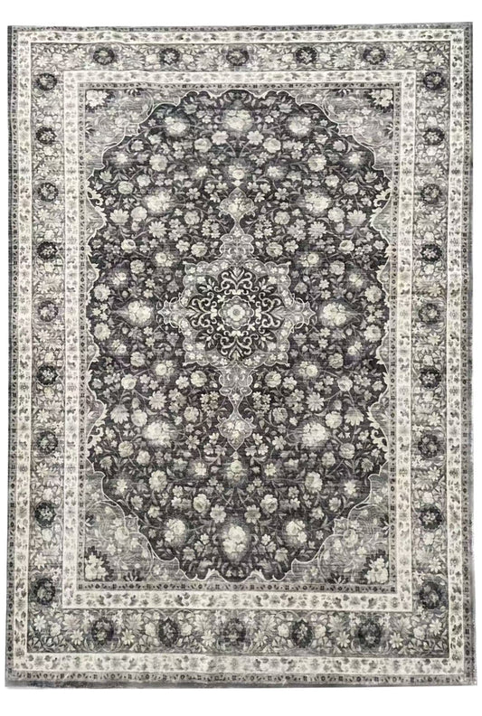 Tapete Doha 231115B2 Clásico Negro - Beige