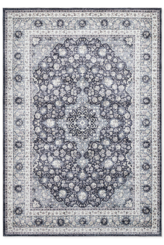 Tapete Doha 231115B2 Clásico Negro - Beige