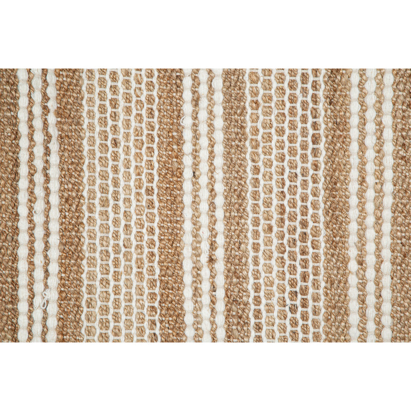 TAPETE JUTE NOVATO NATURAL / WHITE