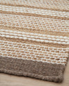 TAPETE JUTE NOVATO NATURAL / WHITE