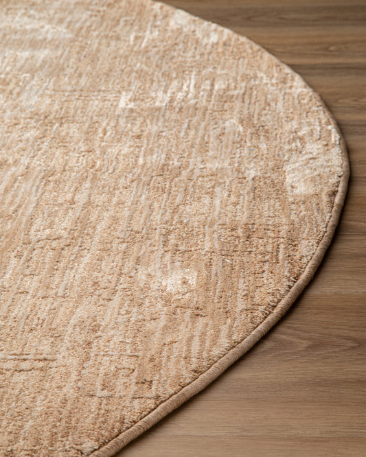 Tapete Nepal LD361A C48 Beige Redondo