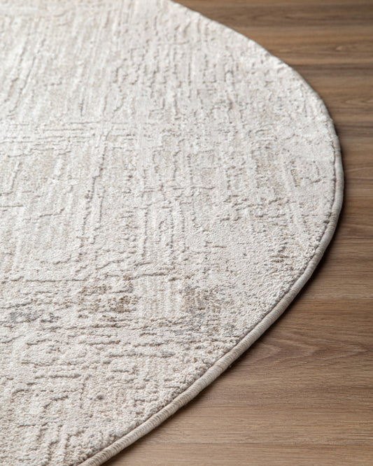 Tapete Nepal LD361C C66 Cream Redondo